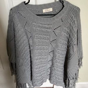 Grey Poncho